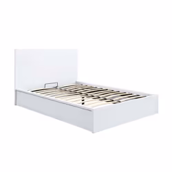 Kingsize Ottoman Bed White Frame Birlea Oslo Storage 5FT Modern Bedstead - Additional view 8