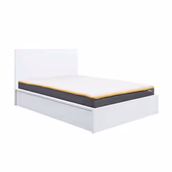 Kingsize Ottoman Bed White Frame Birlea Oslo Storage 5FT Modern Bedstead - Additional view 9