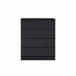 Black Chest of 4 Drawers Birlea Oslo Scandia Retro - Additional view 7