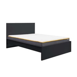 Double Bed Frame Black Birlea Oslo 4FT6 Modern Bedstead
