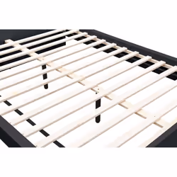 Double Bed Frame Black Birlea Oslo 4FT6 Modern Bedstead