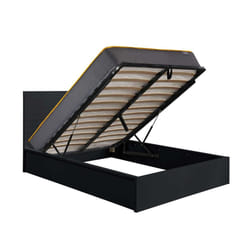 Kingsize Ottoman Bed Black Frame Birlea Oslo Storage 5FT Modern Bedstead