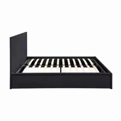 Kingsize Ottoman Bed Black Frame Birlea Oslo Storage 5FT Modern Bedstead - Additional view 9