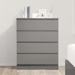 Grey Chest of 4 Drawers Birlea Oslo Scandia Retro