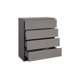 Grey Chest of 4 Drawers Birlea Oslo Scandia Retro