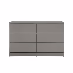 Grey Chest of 6 Drawers Birlea Oslo Scandia Retro