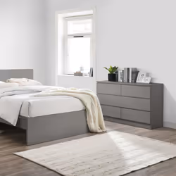 Grey Chest of 6 Drawers Birlea Oslo Scandia Retro - Additional view 4