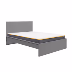 King Size Bed Frame Grey Birlea Oslo 5FT Modern Bedstead