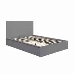 Double Ottoman Bed Grey Frame Birlea Oslo Storage 4FT6 Modern Bedstead - Additional view 9