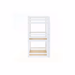 White Triple Bunk Bed Frame High Sleeper Pine Birlea Tressa - Additional view 4