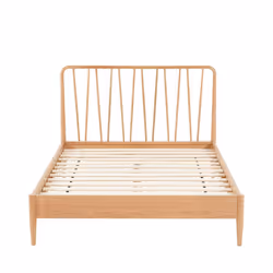 Solid Oak Double Bed Frame Birlea Jesper 135cm 4FT6 Contemporary Design - Additional view 10