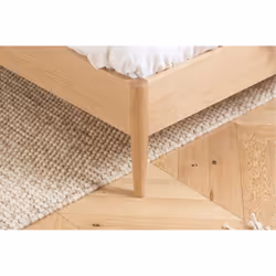 Solid Oak Double Bed Frame Birlea Jesper 135cm 4FT6 Contemporary Design - Additional view 4