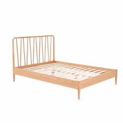 Solid Oak Double Bed Frame Birlea Jesper 135cm 4FT6 Contemporary Design - Additional view 7