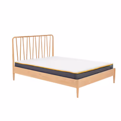 Solid Oak Double Bed Frame Birlea Jesper 135cm 4FT6 Contemporary Design - Additional view 8