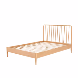 Solid Oak Double Bed Frame Birlea Jesper 135cm 4FT6 Contemporary Design - Additional view 9