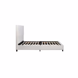 King Size Bed Frame White Boucle Birlea Lucas Fabric 5FT 150cm