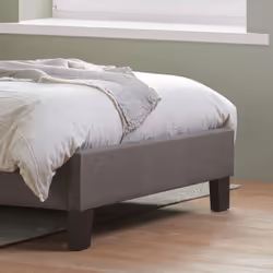 Small Double Bed Frame & Mattress Grey Fabric Birlea Sleepsoul Paris 4FT - Additional view 5