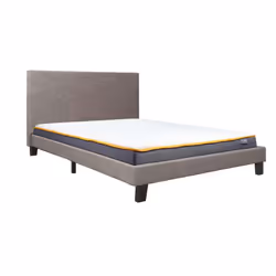 King Size Bed Frame & Mattress Grey Fabric Birlea Sleepsoul Paris 5FT - Additional view 9
