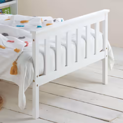 Single Bed Frame & Mattress White Wood Birlea Sleepsoul Cambridge 3FT - Additional view 3