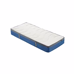 Navy Wood Single Ottoman Bed and Mattress Bundle Phoenix Nebula 90cm 3ft