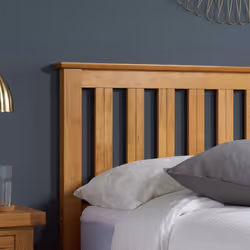 Oak Wood Double Ottoman Bed and Mattress Bundle Phoenix Nebula 135cm 4ft 6
