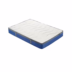 White Wood Double Ottoman Bed and Mattress Bundle Phoenix Nebula 135cm 4ft 6