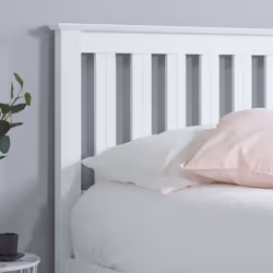 White Wood Double Ottoman Bed and Mattress Bundle Phoenix Nebula 135cm 4ft 6