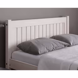 White Wood Small Double Bed and Mattress Bundle Rio Air Sleepsoul 120cm 4ft