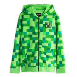 Minecraft Hoodie (Boys Green) - 9-10 Years