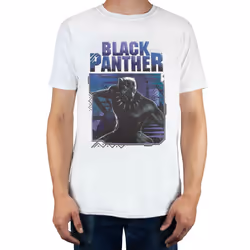 Marvel Short Sleeved T-Shirt (Mens White) - Small