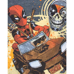 Marvel Short Sleeved T-Shirt (Mens Grey) - Medium