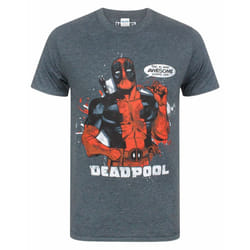 Marvel Short Sleeved T-Shirt (Mens Grey) - Small