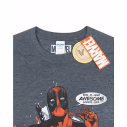 Marvel Short Sleeved T-Shirt (Mens Grey) - Small
