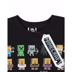 Minecraft Sprites Boy's Black Sweatshirt - 12-13 Years