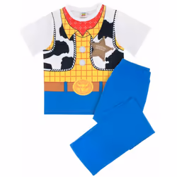 Disney Short Sleeve Long Leg Pyjama Set (Boys Blue) - 13-14 Years