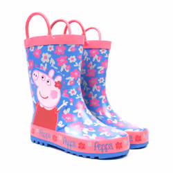 Peppa Pig Wellington Boots with Handles (Girls Blue) - 4 UK Child