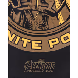 Marvel Avengers Infinity War Thanos Gauntlet Men's Adults T-Shirt Top - 3XL