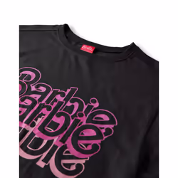 Barbie Cropped Short Sleeved T-Shirt (Womens Grey) - XXX-Large