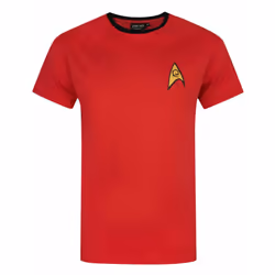 Star Trek Short Sleeved T-Shirt (Mens Black) - Medium