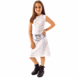 Star Wars Sleeveless Skater Dress (Girls White) - 11-12 Years