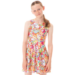 Shopkins Short Sleeve Skater Dress (Girls Pink) - 3-4 Years