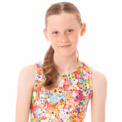 Shopkins Short Sleeve Skater Dress (Girls Pink) - 5-6 Years