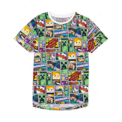 Minecraft Overworld Boy's T-shirt - 7-8 Years