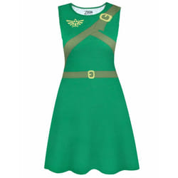 Nintendo Sleeveless Skater Dress (Womens Green) - Medium