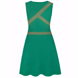 Nintendo Sleeveless Skater Dress (Womens Green) - Large