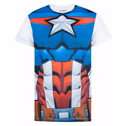 Marvel Short Sleeved T-Shirt (Mens Blue) - Medium