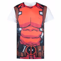 Marvel Short Sleeved T-Shirt (Mens Red) - X-Large