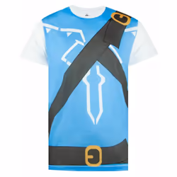 Nintendo Short Sleeved T-Shirt (Mens Blue) - Large