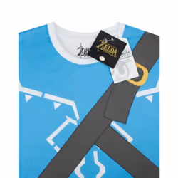 Nintendo Short Sleeved T-Shirt (Mens Blue) - Large