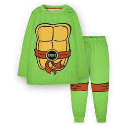 Teenage Mutant Ninja Turtles Long Sleeve Long Leg Pyjama Set (Boys Green) - 8-9 Years